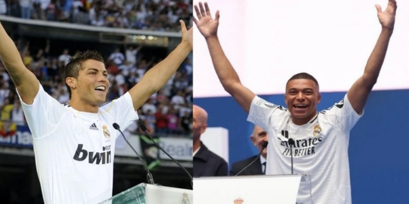 Mbappe thể hiện lòng kính trọng người đàn anh Ronaldo trong buổi ra mắt